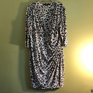 Lauren by Ralph Lauren Faux Wrap Dress